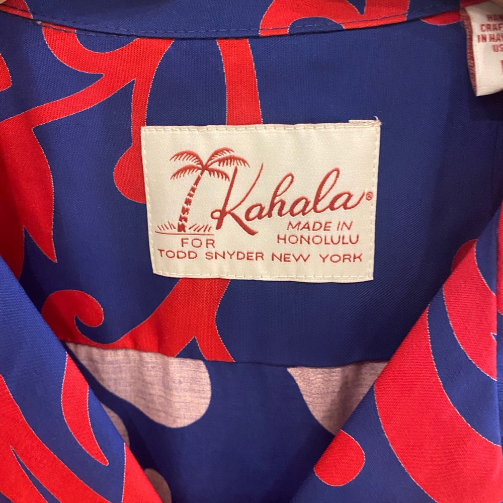 TODD SNYDER X KAHALA
ALOHA SHIRT IN BLUE FLORAL
